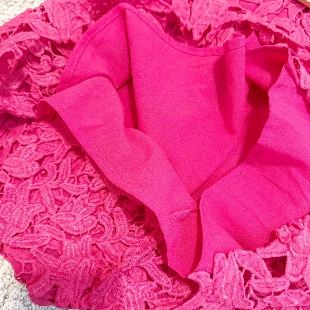 ENDLESS ROSE LONG SLEEVE LACE MINI DRESS M - Picture 13 of 15